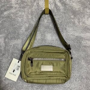 PRÜNE Argentina Nylon Crossbody Bag Olive Green - Lightweight Purse -‎ NWT SS25